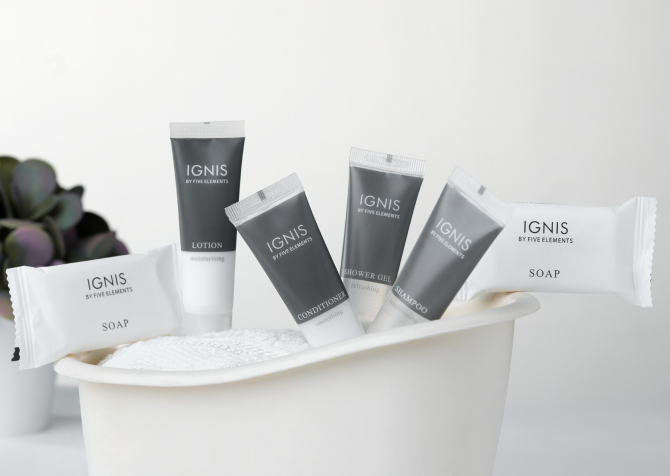 Hotel Toiletries India, Ignis by Five Elements®, Kimirica Hunter International